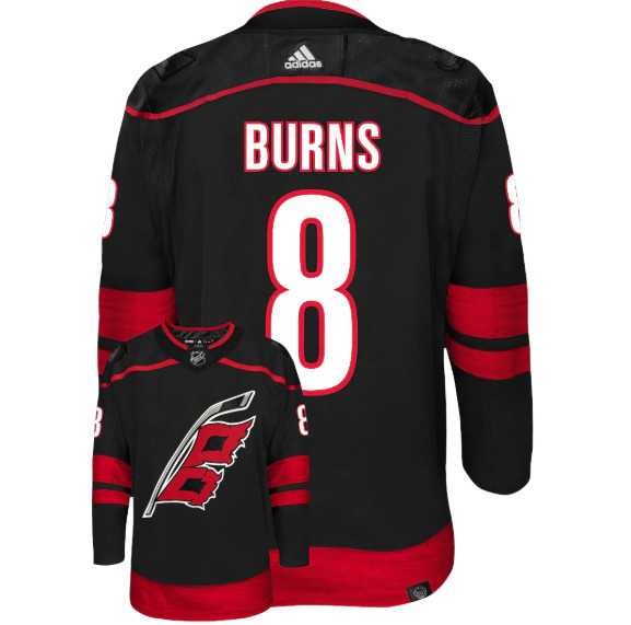 Mens Carolina Hurricanes #8 Brent Burns Black Stitched Jersey Dzhi